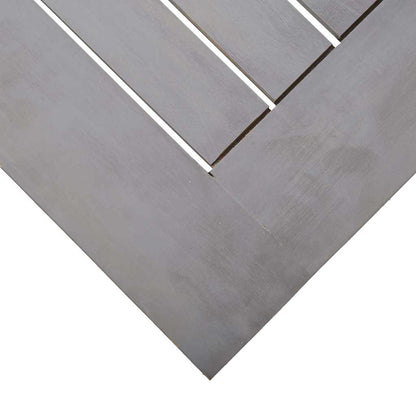 vidaXL Garden Table Grey 200x100x75 cm Solid Wood Acacia 5