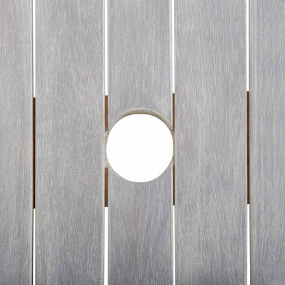 vidaXL Garden Table Grey 200x100x75 cm Solid Wood Acacia 6
