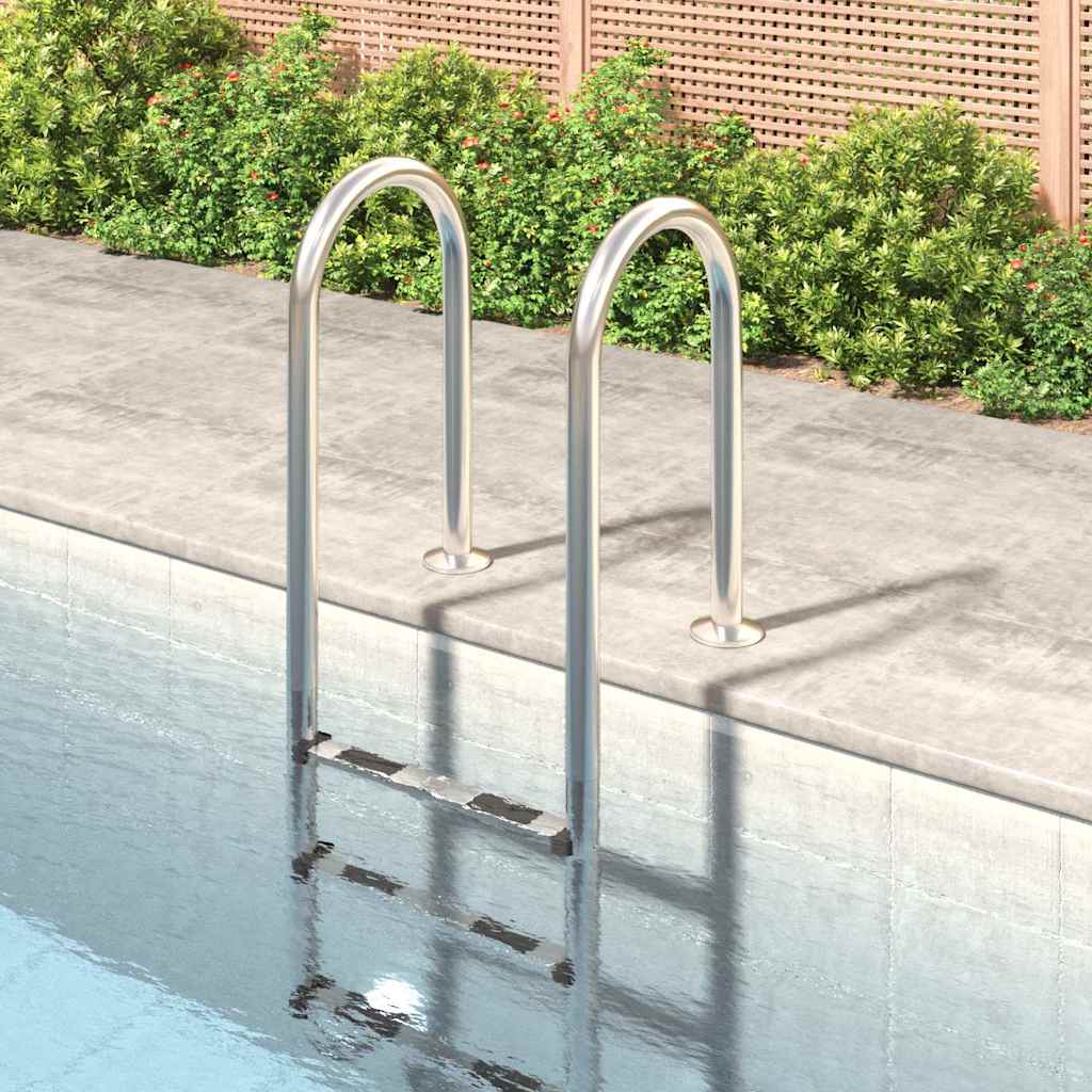 Pool Ladder 304 Stainless Steel 54 x 38 x 158 cm For concrete surface