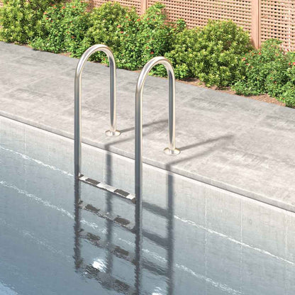 Pool Ladder 304 Stainless Steel 54 x 38 x 184.5 cm For concrete surface