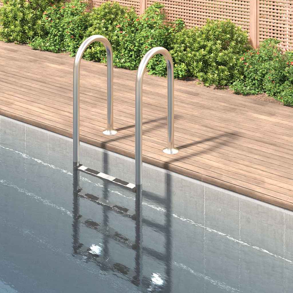 Pool Ladder 304 Stainless Steel 54 x 38 x 184.5 cm For flat surface