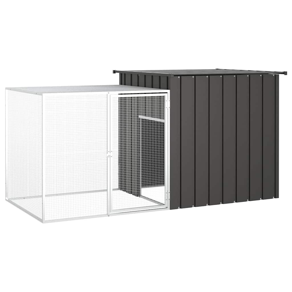 vidaXL Chicken Cage Galvanised Steel