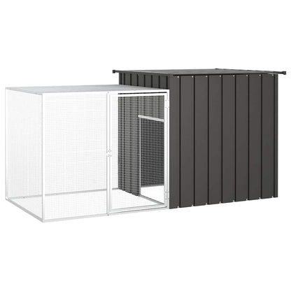 vidaXL Chicken Cage Galvanised Steel