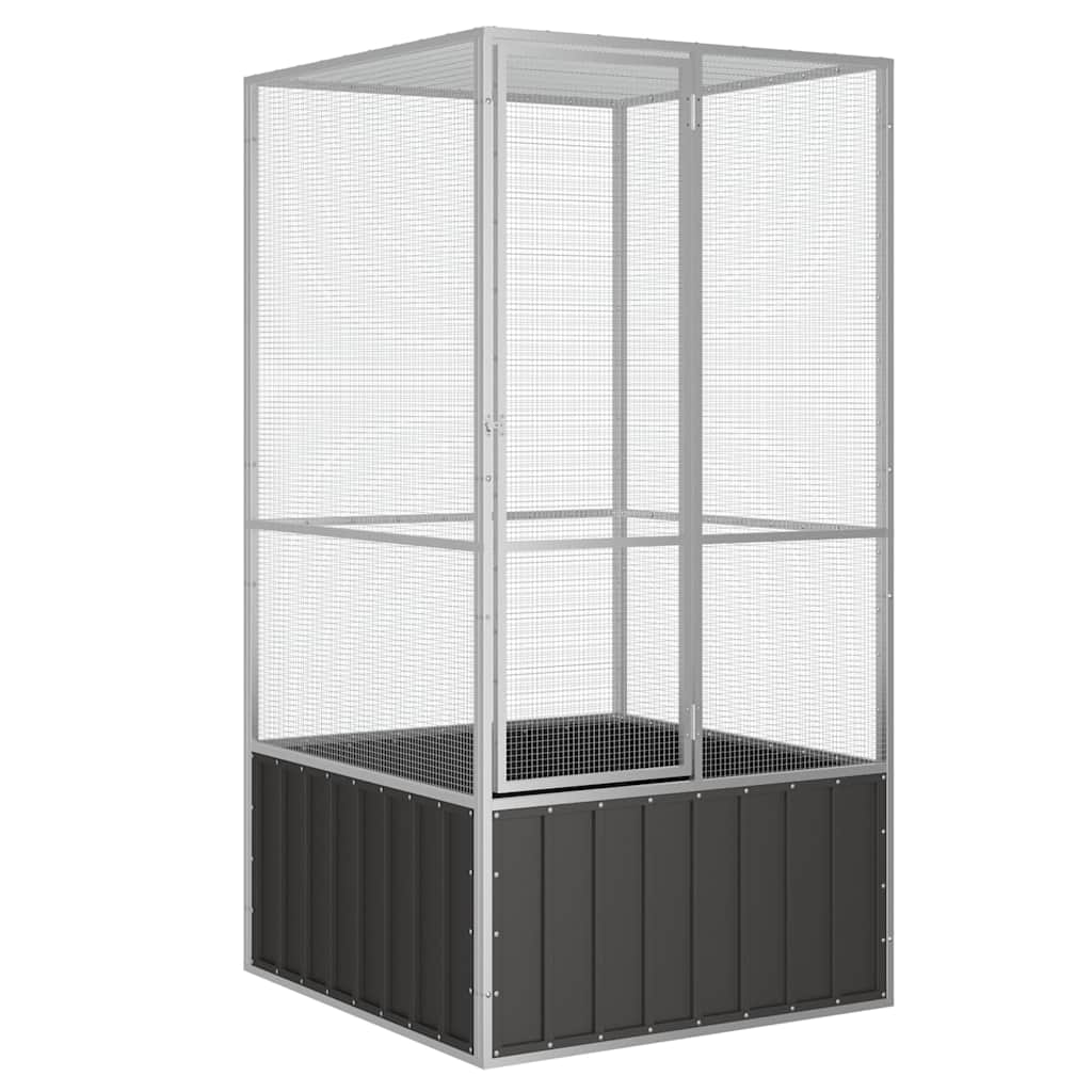 vidaXL Bird Cage 111x107x211.5 cm Galvanised Steel