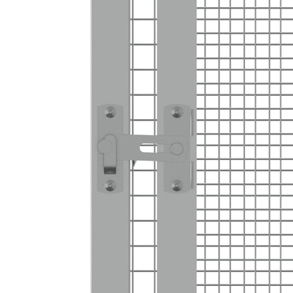 vidaXL Bird Cage Anthracite 213,5x217,5x211,5 cm Galvanised Steel 4
