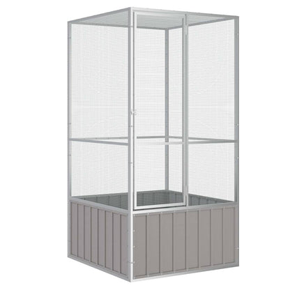 vidaXL Bird Cage 111x107x211.5 cm Galvanised Steel