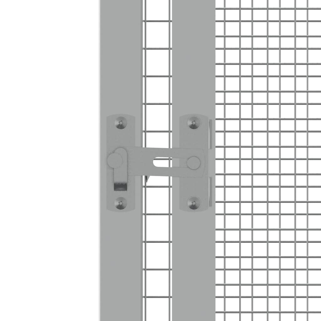 vidaXL Bird Cage Grey 213,5x217,5x211,5 cm Galvanised Steel 4