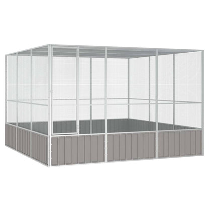 vidaXL Bird Cage 111x107x211.5 cm Galvanised Steel
