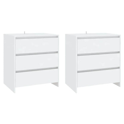 3 Piece Sideboard Engineered Wood White