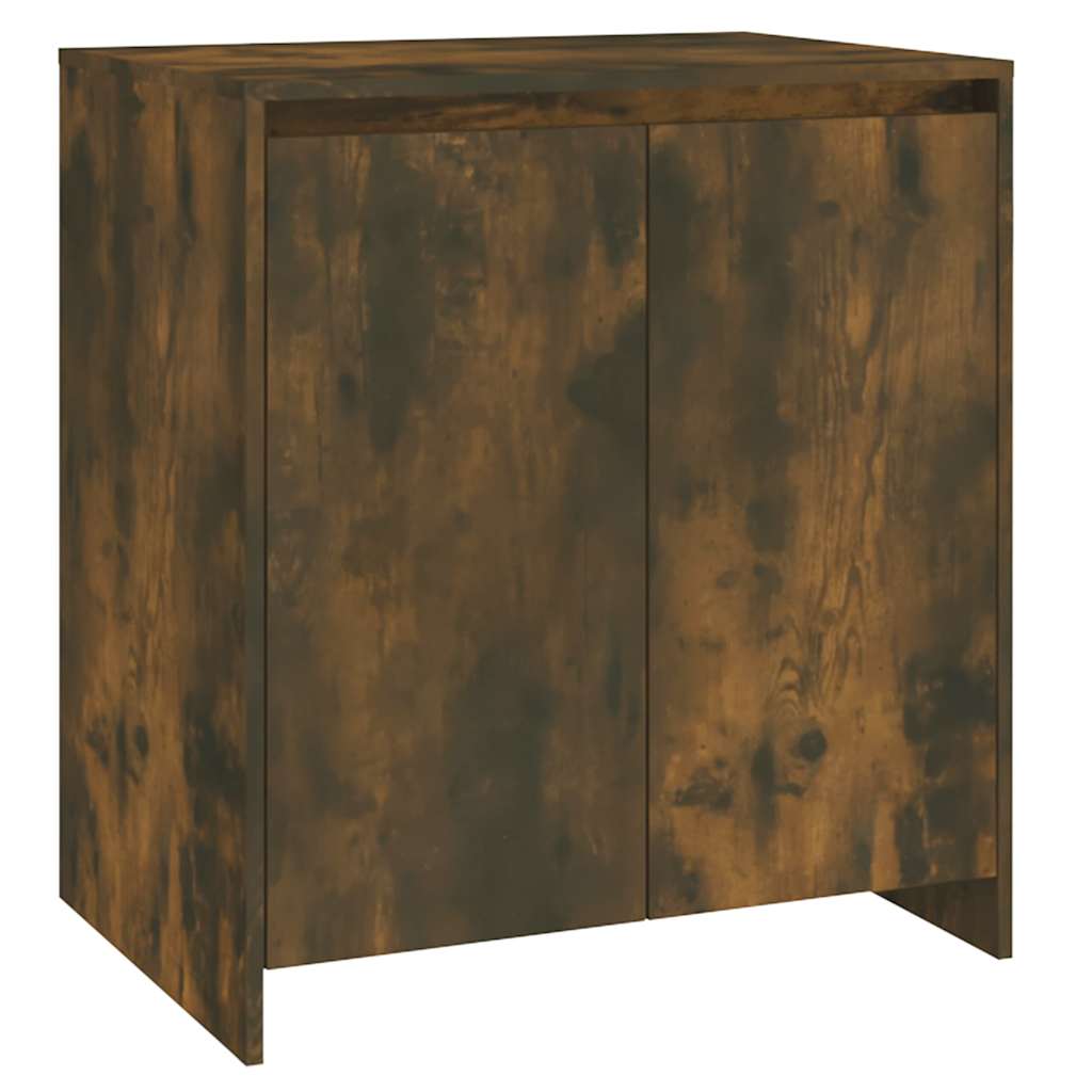 vidaXL 3 Piece Sideboard Smoked Oak Engineered Wood 5