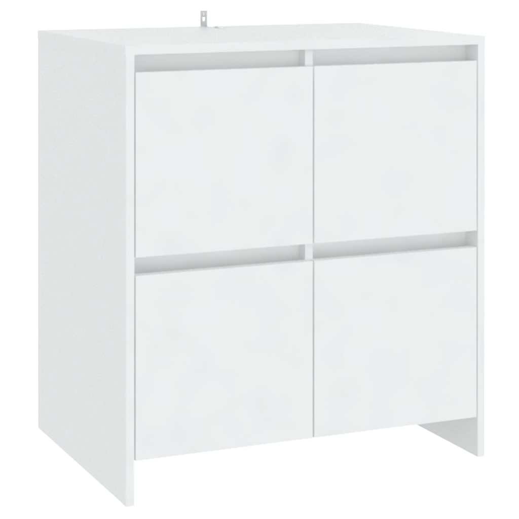 vidaXL 3 Piece Sideboard White Engineered Wood 5