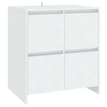 vidaXL 3 Piece Sideboard White Engineered Wood 5
