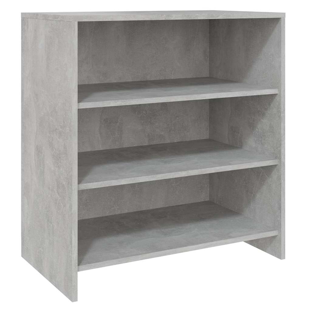 vidaXL 3 Piece Sideboard Concrete Grey Engineered Wood 4