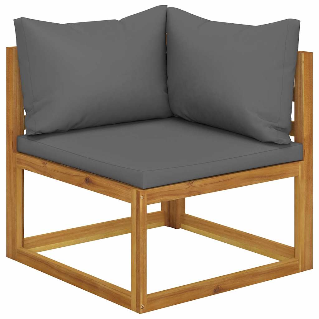 vidaXL 5 Piece Garden Lounge Set with Cushions Solid Wood Acacia 3