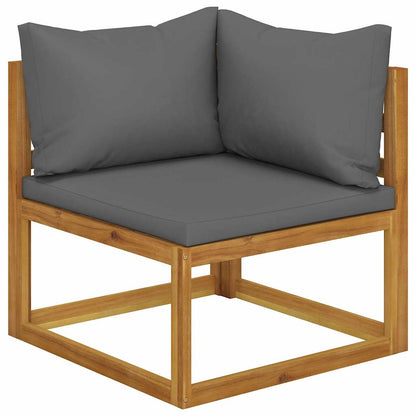 vidaXL 5 Piece Garden Lounge Set with Cushions Solid Wood Acacia 3