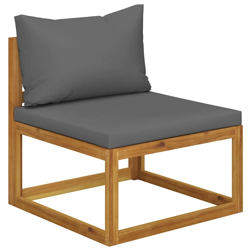 vidaXL 5 Piece Garden Lounge Set with Cushions Solid Wood Acacia 4