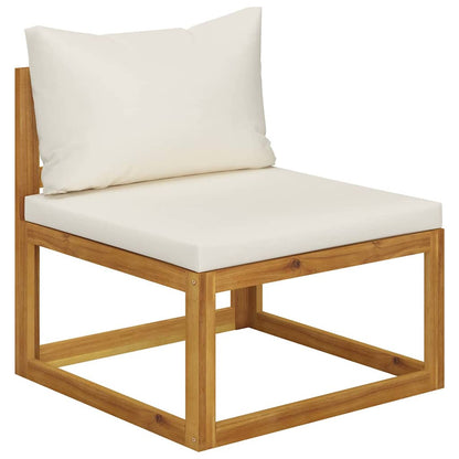 vidaXL 5 Piece Garden Lounge Set with Cushions Solid Wood Acacia 4
