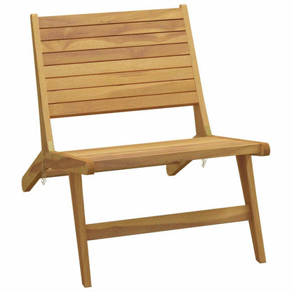 vidaXL Garden Chair with Footrest Solid Wood Teak 5