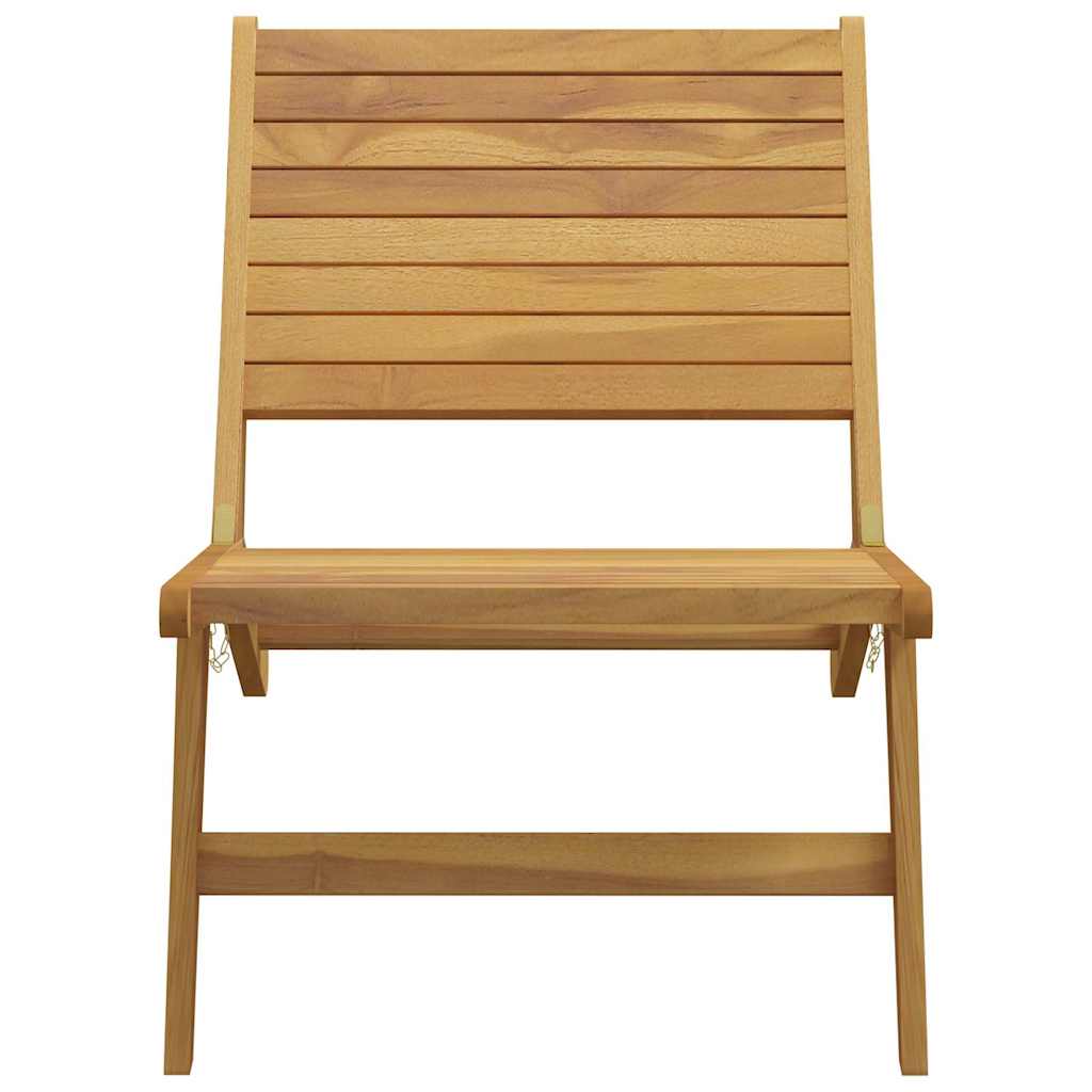 vidaXL Garden Chair with Footrest Solid Wood Teak 6