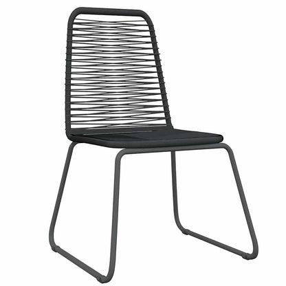 vidaXL 5 Piece Garden Dining Set Black 5