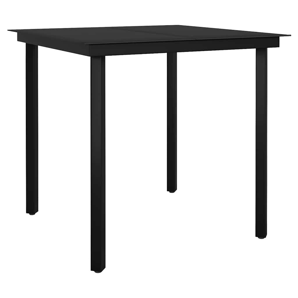 vidaXL 3 Piece Garden Dining Set Black 5