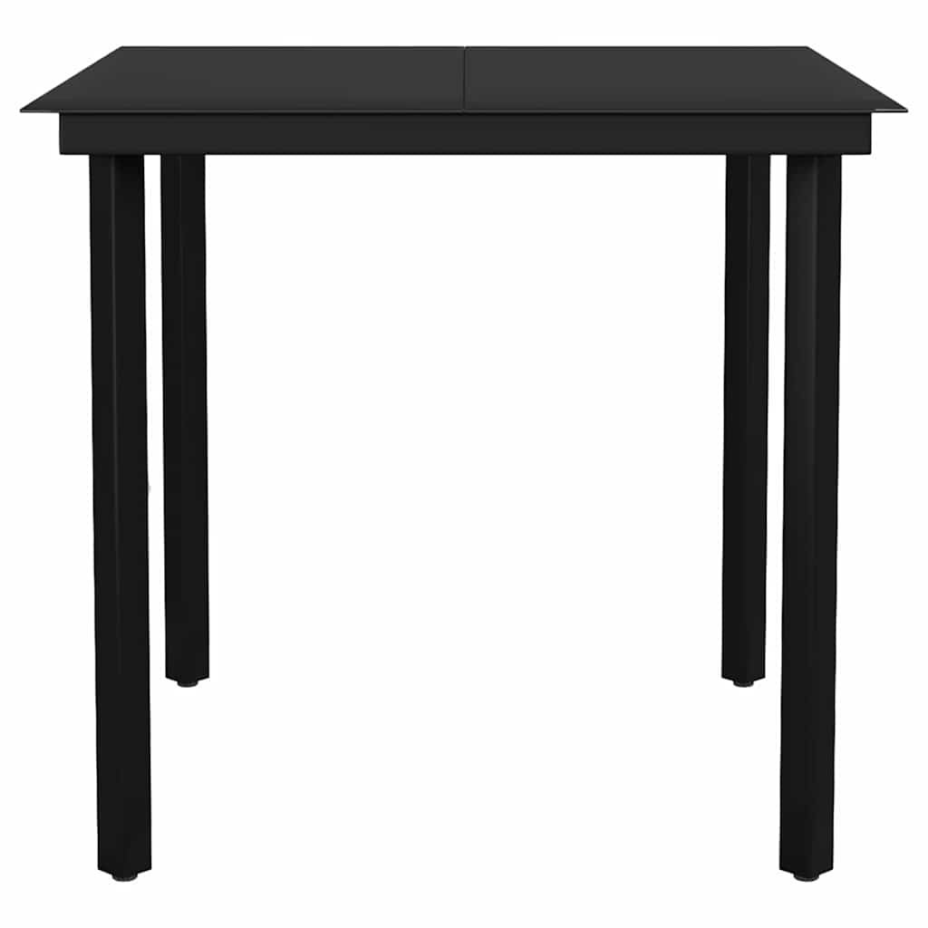 vidaXL 3 Piece Garden Dining Set Black 6