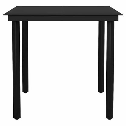 vidaXL 3 Piece Garden Dining Set Black 6