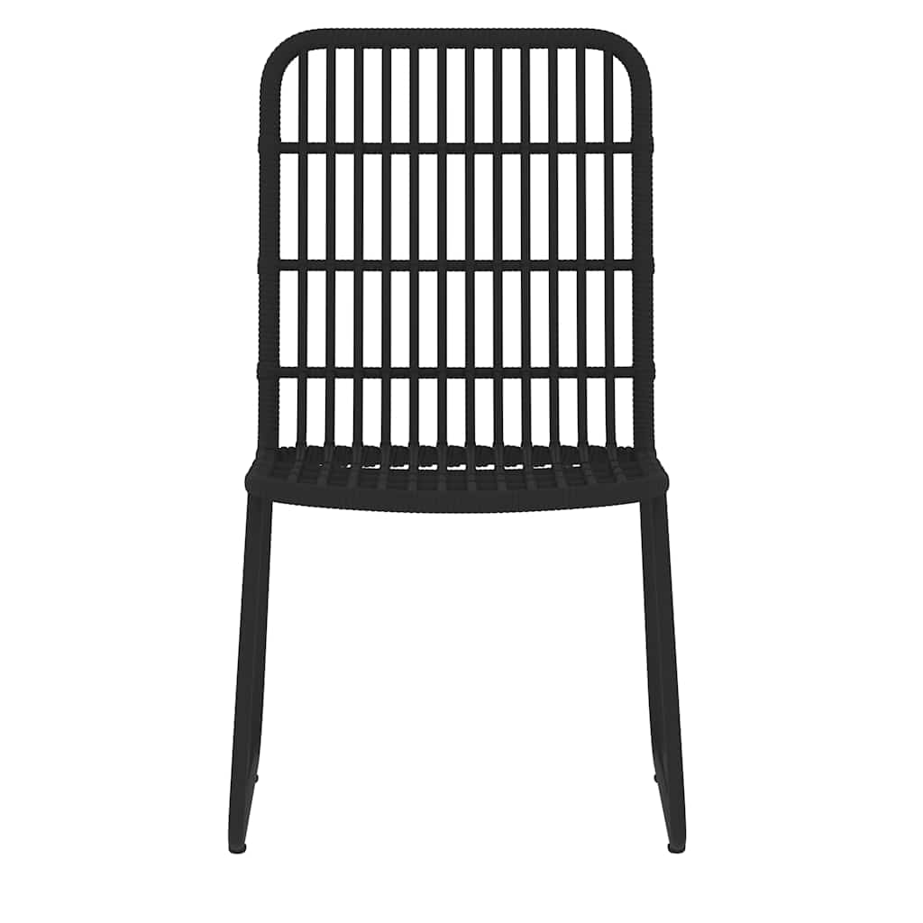 vidaXL 3 Piece Garden Dining Set Black 4
