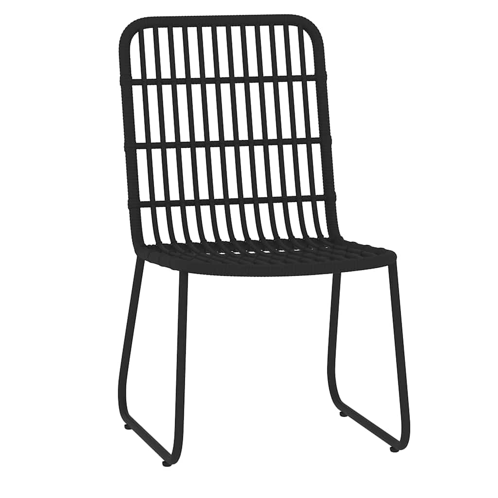 5 Piece Garden Dining Black 4