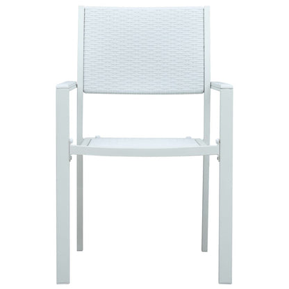 vidaXL 5 Piece Garden Dining Set White 5