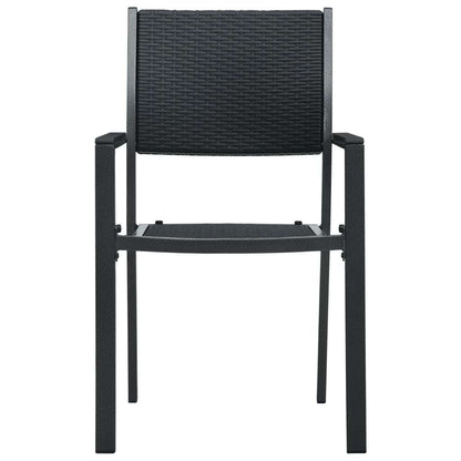 vidaXL 5 Piece Garden Dining Set Black 5