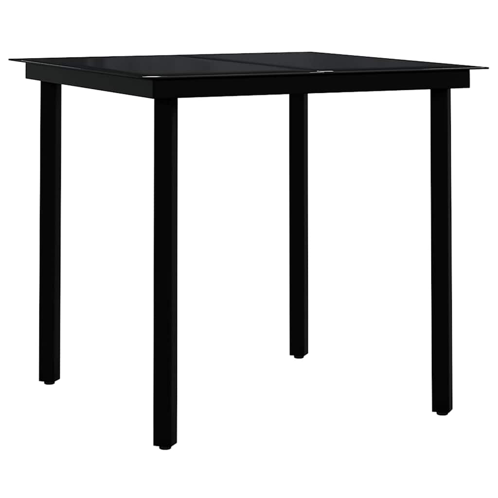 vidaXL 5 Piece Outdoor Dining Set Brown and Black 5
