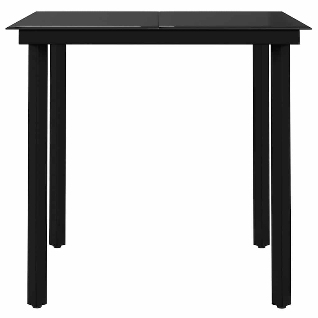 vidaXL 5 Piece Outdoor Dining Set Brown and Black 6