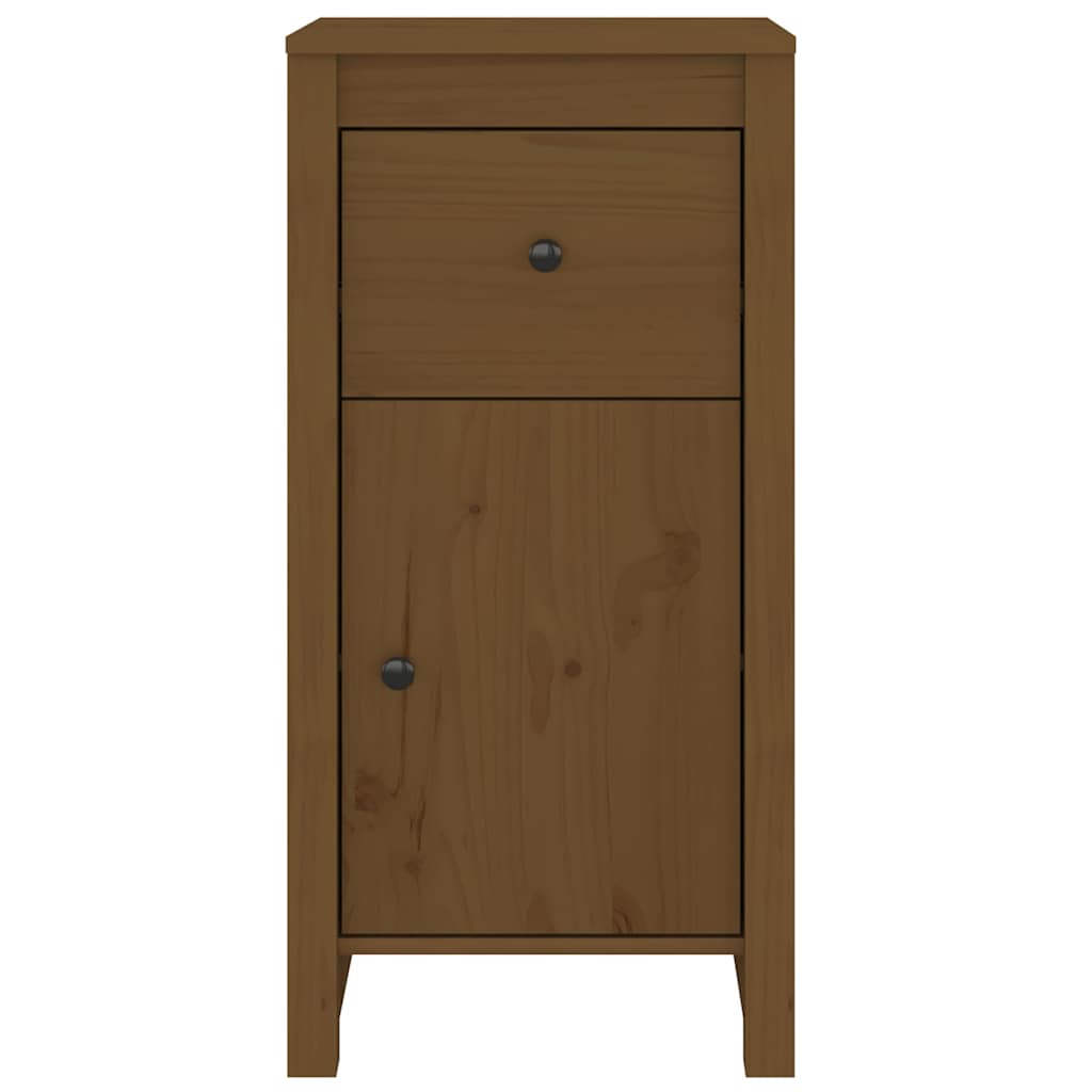 Sideboards 40x35x80 cm Solid Wood Pine 2 pcs Honey brown Bedside cabinet