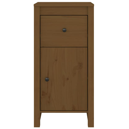 Sideboards 40x35x80 cm Solid Wood Pine 2 pcs Honey brown Bedside cabinet