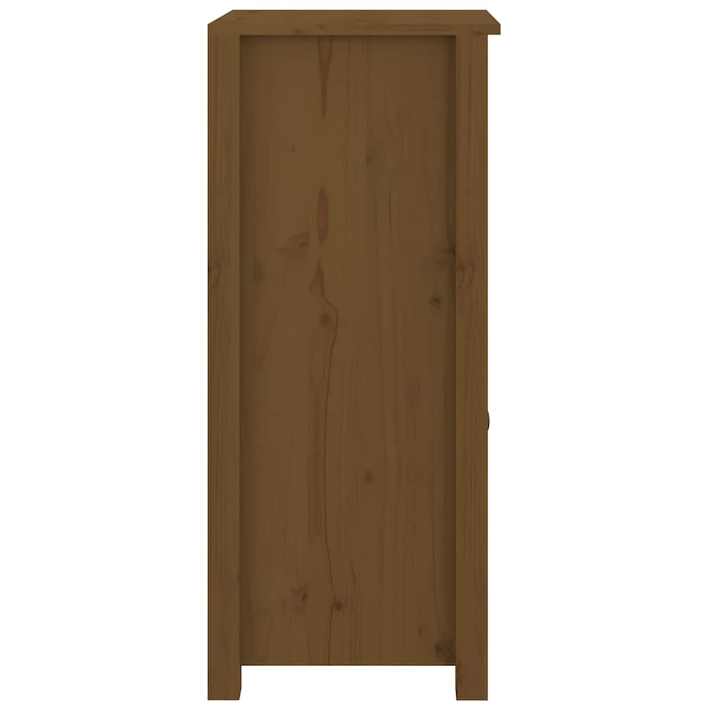 Sideboards 40x35x80 cm Solid Wood Pine 2 pcs Honey brown Bedside cabinet
