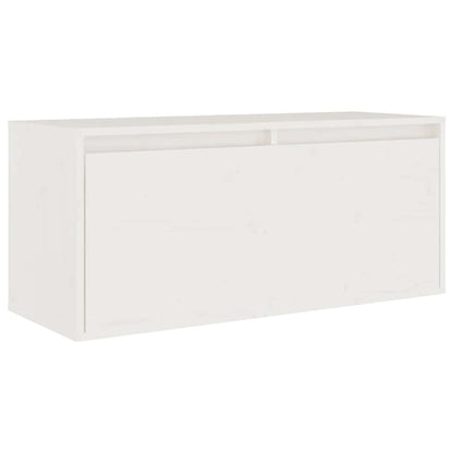 vidaXL 8 Piece Wall-mounted TV Cabinet Set White Solid Wood Pine 4