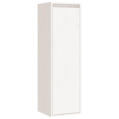 vidaXL 8 Piece Wall-mounted TV Cabinet Set White Solid Wood Pine 6