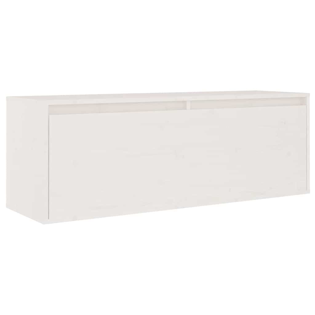 vidaXL TV Cabinet | Set of 5 | White | Solid Pine Wood | Multiple Sizes 5