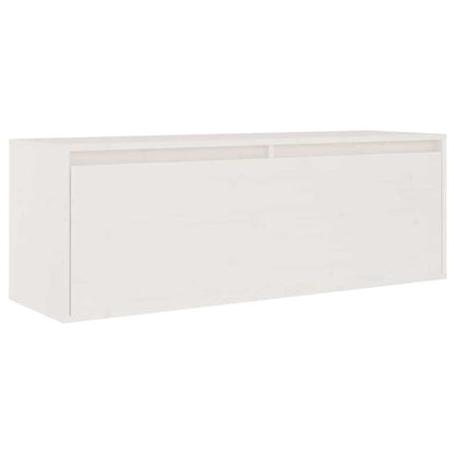 vidaXL TV Cabinet | Set of 5 | White | Solid Pine Wood | Multiple Sizes 5