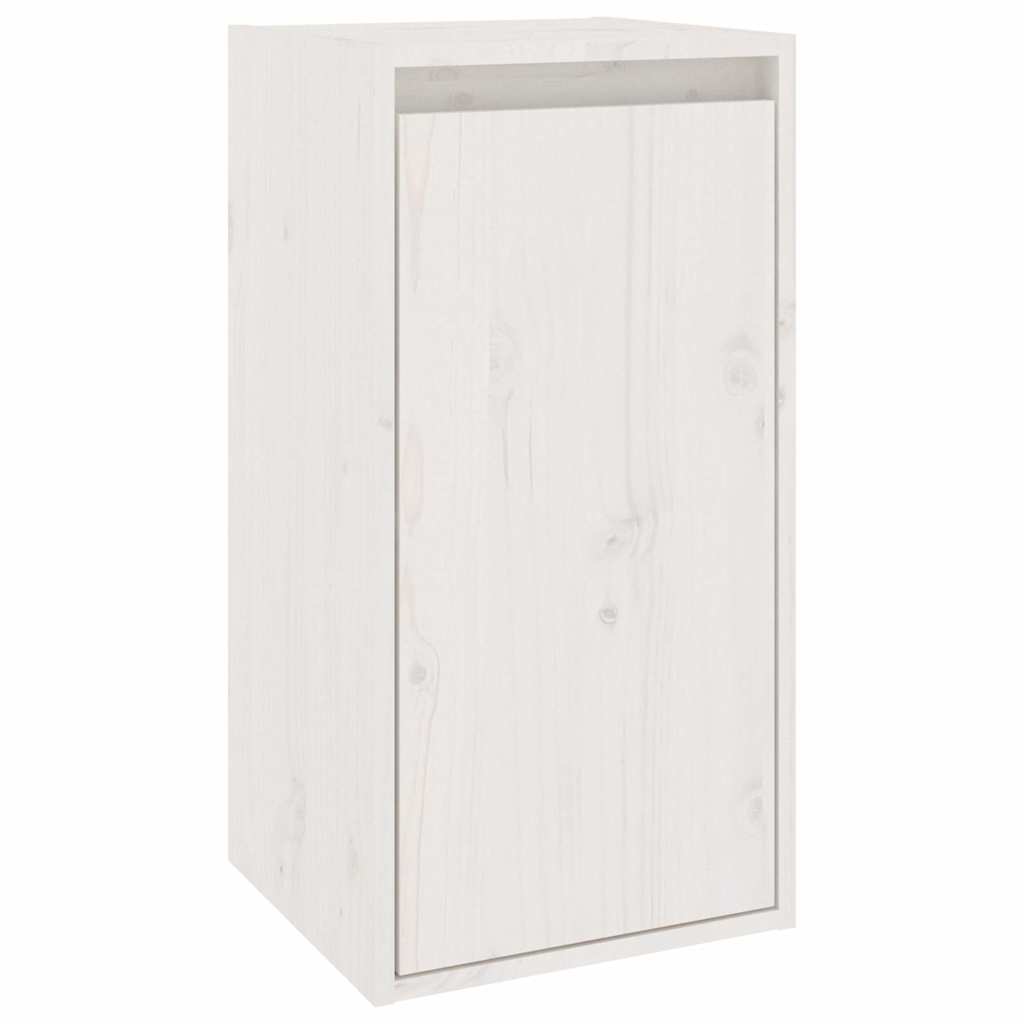 vidaXL 6 Piece TV Cabinet Set White Solid Wood Pine 4