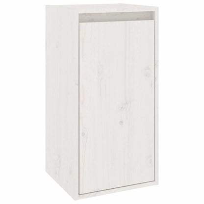 vidaXL 6 Piece TV Cabinet Set White Solid Wood Pine 4