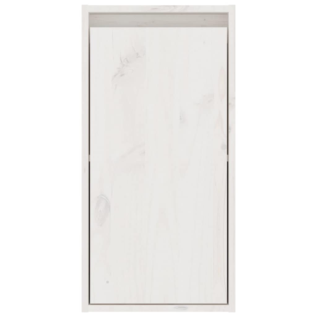 vidaXL 6 Piece TV Cabinet Set White Solid Wood Pine 5