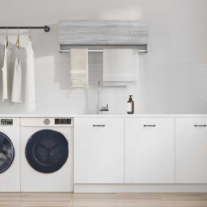Wardrobe 100x32,5x35 cm Engineered Wood Grey sonoma 100 x 32.5 x 35 cm