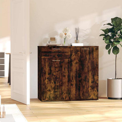 Sideboard 80x36x75 cm Engineered Wood Smoked oak 80 cm