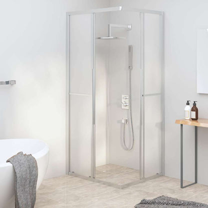 vidaXL Shower Cabin Frosted ESG 90x70x180 cm 3
