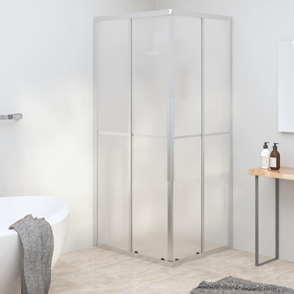 vidaXL Shower Cabin Frosted ESG 90x70x180 cm 1