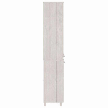 vidaXL Highboard |  Set of 2 | White | Solid pine wood, MDF, glass | Large 4