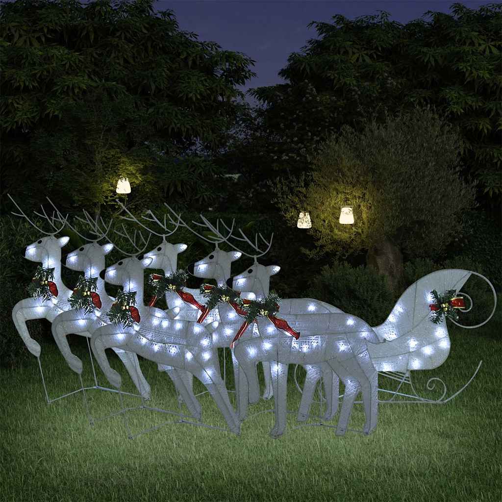 Reindeer & Sleigh Christmas Decoration 100 LEDs Outdoor 6