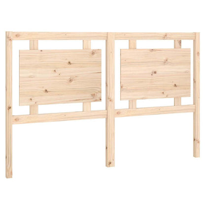 Bed Headboard 95.5x4x100 cm Solid Pine Wood Natural 155.5 cm